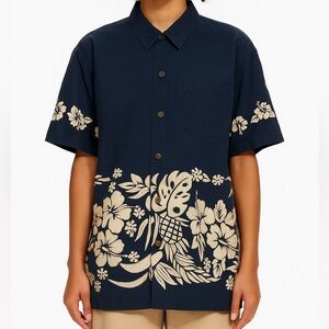 Club Med Hawaiian Button Down Shirt